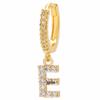 Luxury 26-Letter Pendant Earrings: Micro-set Zirconia Studs, Copper Plated with 18K Gold, European & American Style