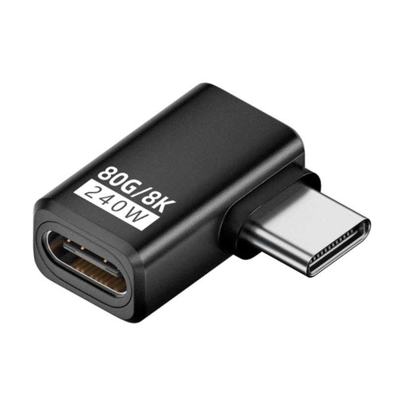 

Адаптер USB C 240 Вт 80 Гбит/с 8K@60 Гц для Thunderbolt4/5 и телефона 16 15 с быстрой зарядкой и дисплеем чёрный