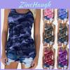 Stilvolle Damen ärmellose Camouflage-Westen-Tops mit atmungsaktivem Stoff für den Sommer