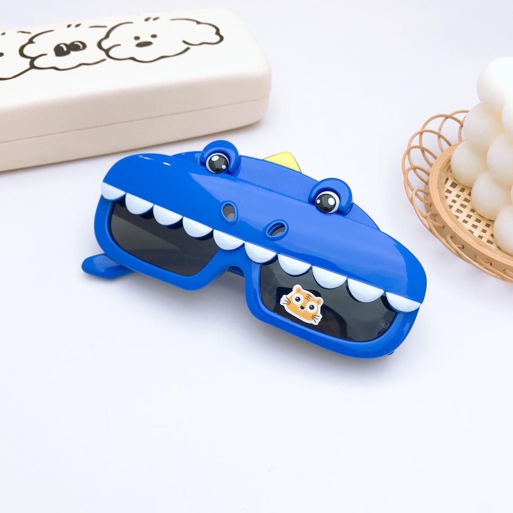 Soft Silicone Children'S Sunglasses Boys Cartoon Flip Dinosaur Polarized Sunglasses Glasses