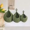 Handmade Cotton Rope Crochet Fruit Net Bag - Woven Kitchen Storage, Bird's Nest & Water Drop Design