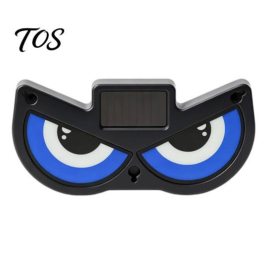 Custom Car Interior Decor Solar Demon Eye Window Light, Dynamic LED Night Light with Smart Enthusiast Display Sensor Modes, Suction Cup, Wireless USB