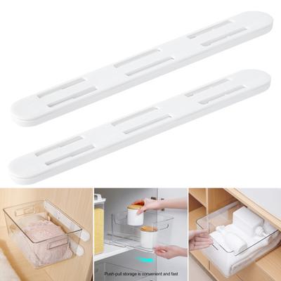 2 ks montážní lišta pro úložný box bez vrtání snadná instalace výsuvný úložný box