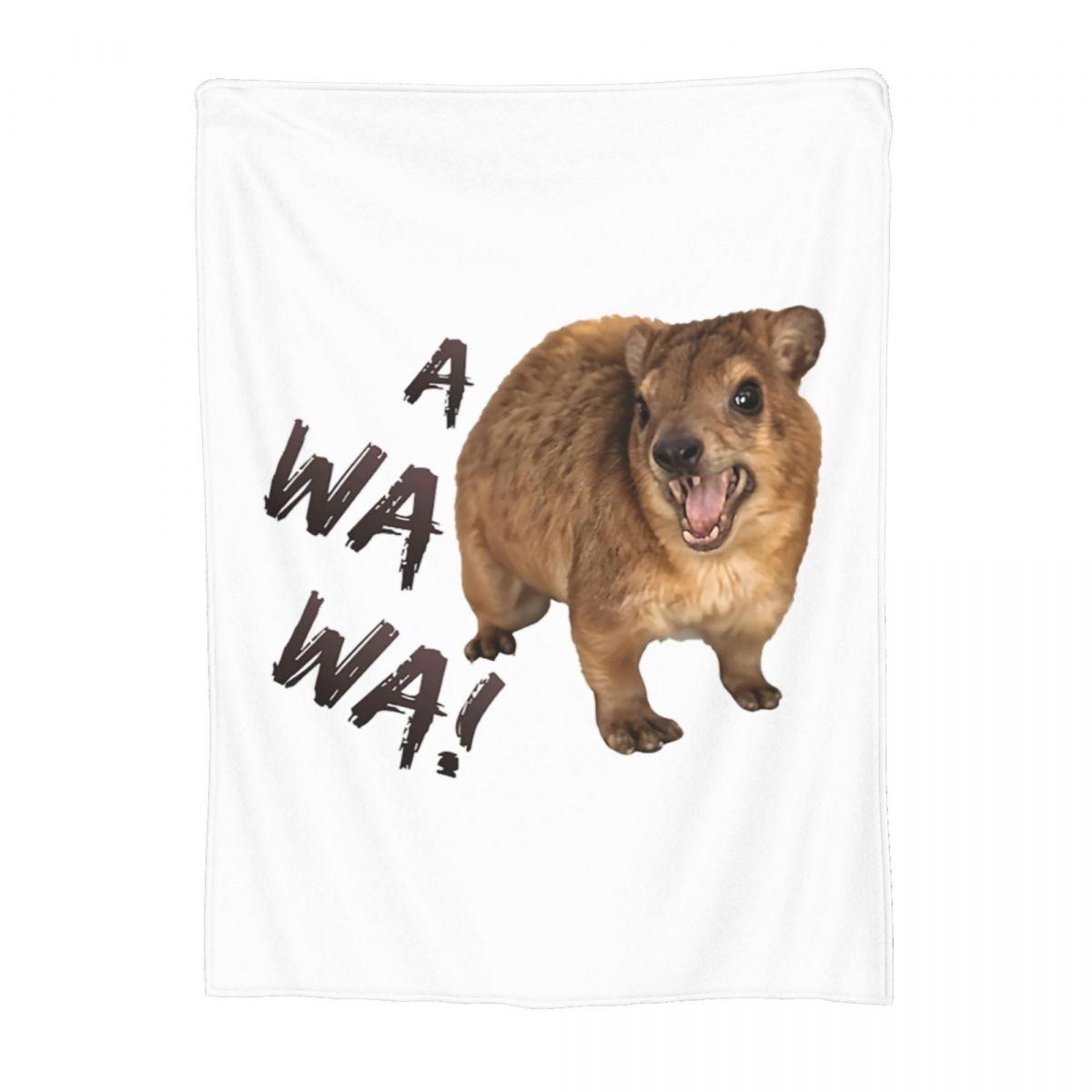 Awawa Angry Screaming Rock Hyrax Blanket