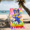 Customizable personalized beach towels Arale Norimaki themed designs.Suitable for the beach, yoga, sports;ideal as beach accessories