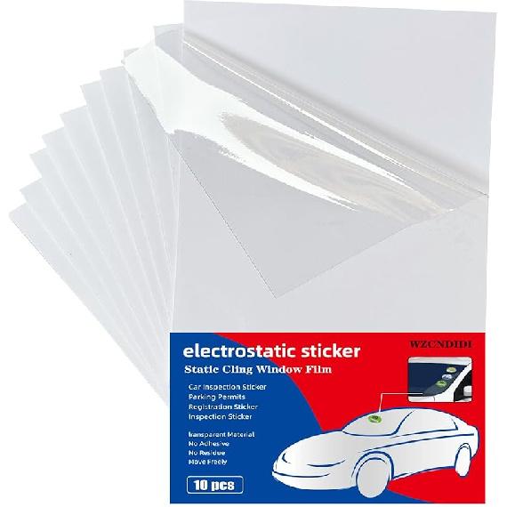 Car Windshield Sticker, Windshield Applicator, Clear Window Cling For Car (10PCS/4"X6")