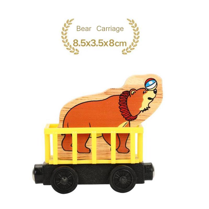 Wood Magnetic Train Plane Wooden Track Railway Helicopter Car Truck Accessories Toy For Kids Fit Wood Biro Tracks