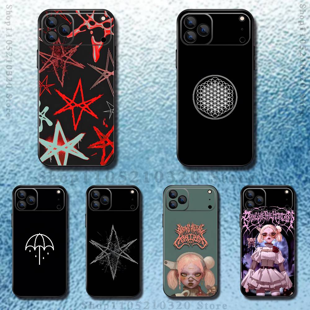 B-Bring Me The Horizon Phone Case For iPhone 17,16,15,14,13,12,11,Pro,Max,Plus,E,Air,Mini Protective TPU Cover