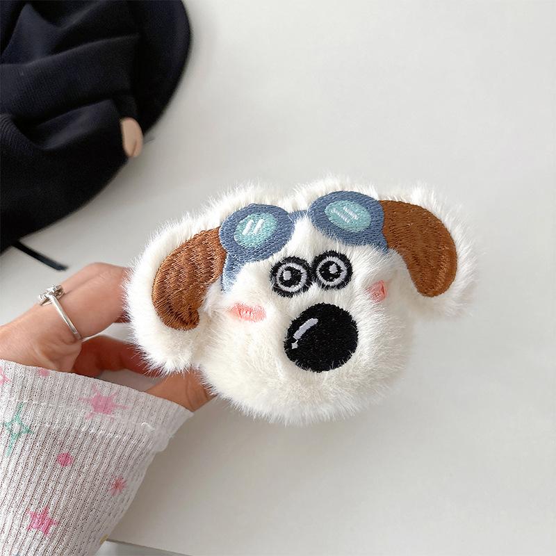 Plush Cartoon Puppy Capybara Mobile Phone Back Clip Women'S Cute Adjustable Retractable Messenger Rope Strap