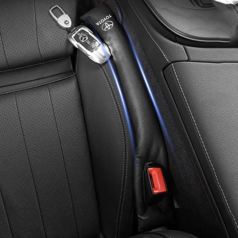 Car Seat Gap Filler Side Seam Plug Strip Leak-proof Filling Strip For Toyota Yaris Hilux Corolla Prius Avensis Emblem Auris Rav4
