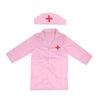 TTETNLY Kids Doctor Nurse Pretend White Role Performance Unisex Nurse Costume, Workwear, Preschool, Play, Coat, Play, Costume, (Pink Uniform)