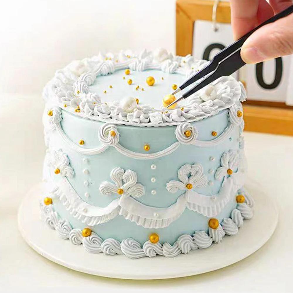 100G Mixed Color Pearl Balls Cake Topper Dessert Baking Decor For Wedding Birthday Party Cake For Decoration Only