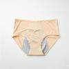 Plus Size Women's Summer Solid Color Mesh Breathable Pre  and Post Period Leak Proof Mid  High Waist Briefs
