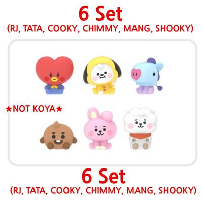 6er-Set BTS BT21 Offizielle Baby-Monitor-Figur Authentische Ware 6er-Set