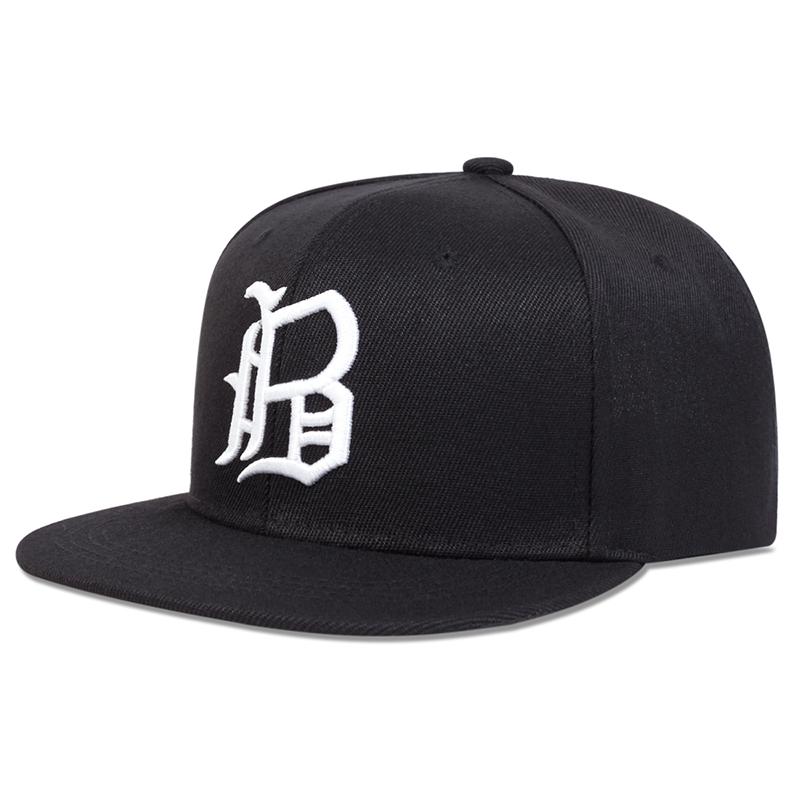 Unisex B Letter Embroidery Hip-hop Hats Spring Autumn Outdoor Adjustable Casual Baseball Caps Sunscreen Hat