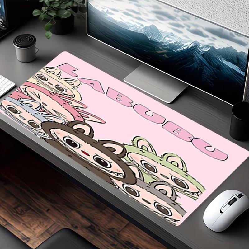 Labubu Print Mouse Pad, for Keyboard Pad Laptop PC Mat for Office Home Use, Desk Decor, Perfect Birthday Gift for Gamers