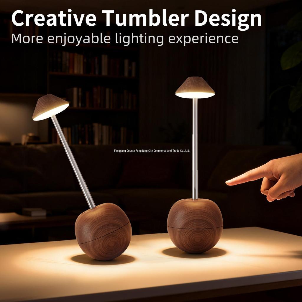 Rechargeable LED Table Lamp with Remote & Touch Control for Bedside and Hotel Decor