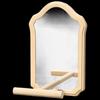 Vintage Bird Cage Perch with Mirror