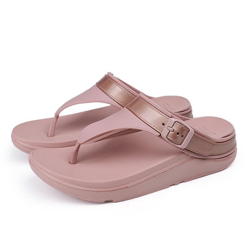 Comemore Flip Flops 2025 Summer New Platform Sandals Women Soft Sole Slippers Outdoor Indoor Beach Bathroom Sandal
