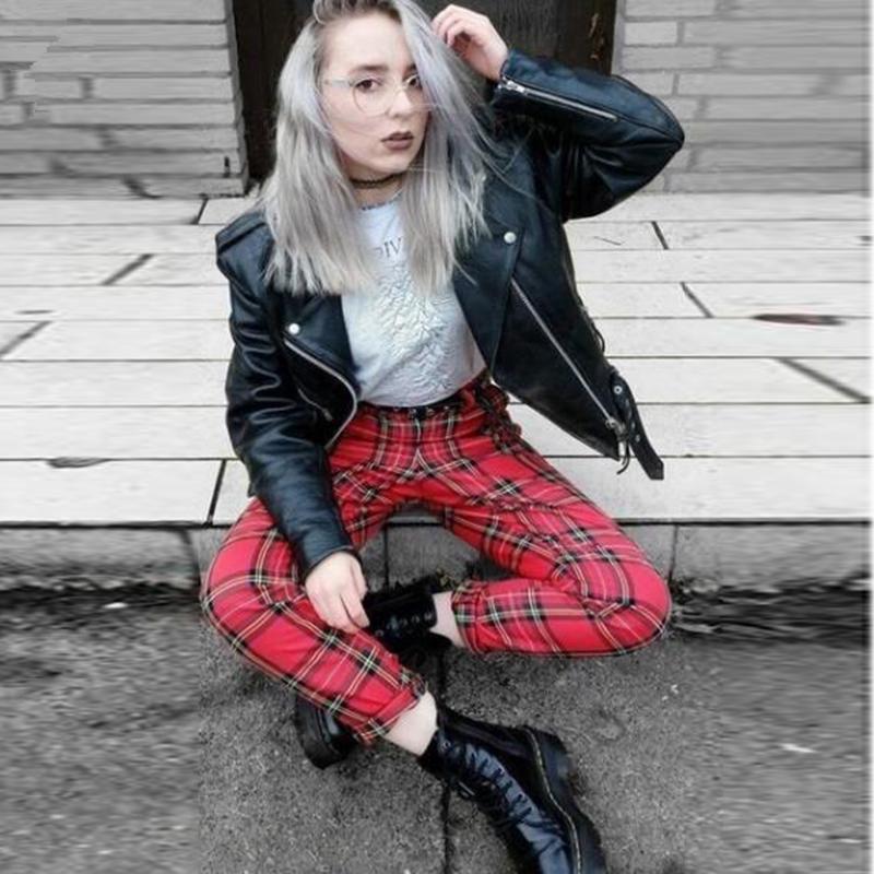 Mujer Cintura Alta Tartán Street Style Capri Pantalones de Lana Lady Loose  Plaid Pantalón Recortado Estilo Casual comprar a buen precio — entrega  gratuita, reseñas reales con fotos — Joom
