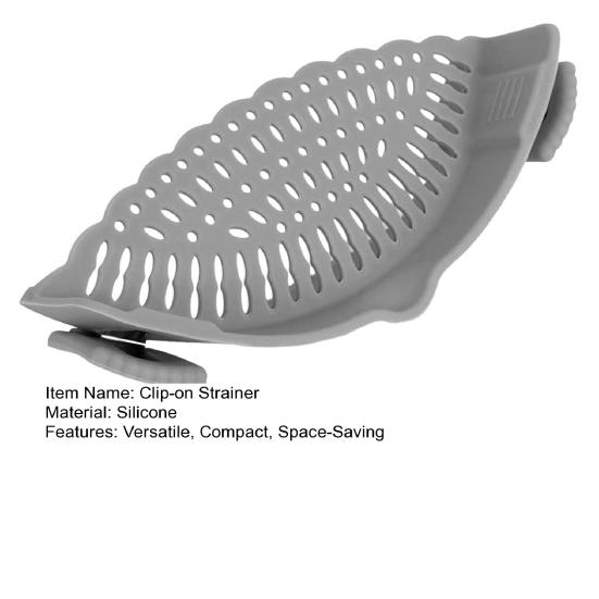 Silicone Strainer for Pots And Pans Food Pasta Vegetable Drainer Heat-Resistant Dishwasher