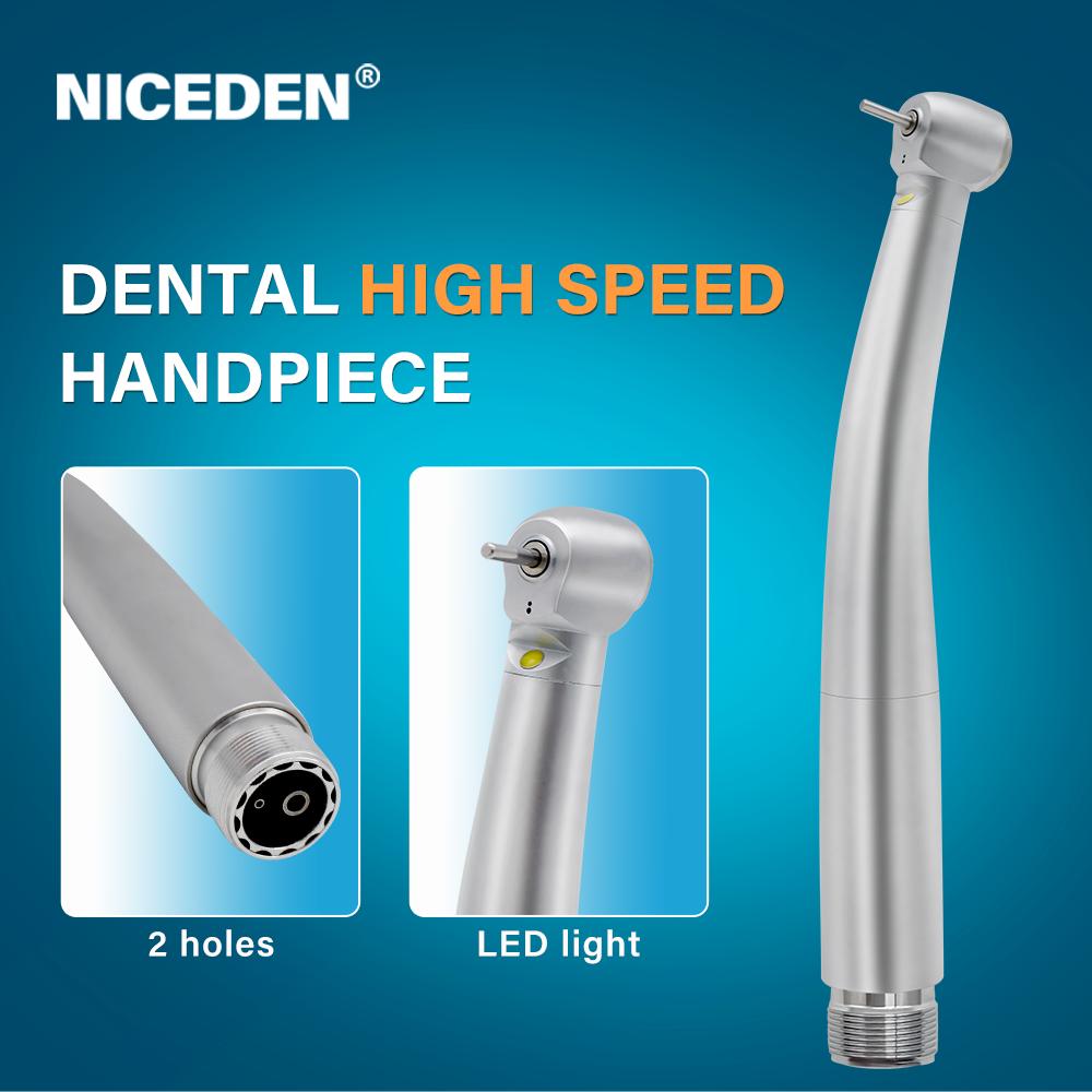 Niceden Dentální násadec LED Dentální vysokorychlostní násadec Turbíny zubního vybavení
