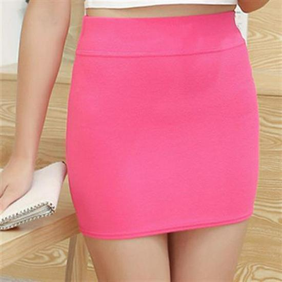Plus Size High-Waisted Bodycon Pencil Skirt for Women, Summer Slimming Hip-Hugging Stretch Skirt