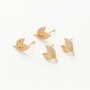 2/4pcs Leaf 11*15MM 18K Gold Color Brass Tree Leaf Leaves Stud Earrings Pins High Quality Jewelry Findings Accessories