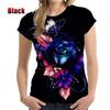 Harajuku Street Fashion Women's Short Sleeve 3D Flower Printed Rose T-shirt Clothing