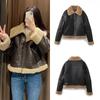 2026 Autumn and Winter New Fashion Zipper Versatile Fur Integrated Lamb Wool Jacket Women