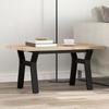 VidaXL Coffee Table Y-Frame, Side Table, Sofa End Table, Living Room Furniture, 80x50x40.5cm Pine Wood 3282772