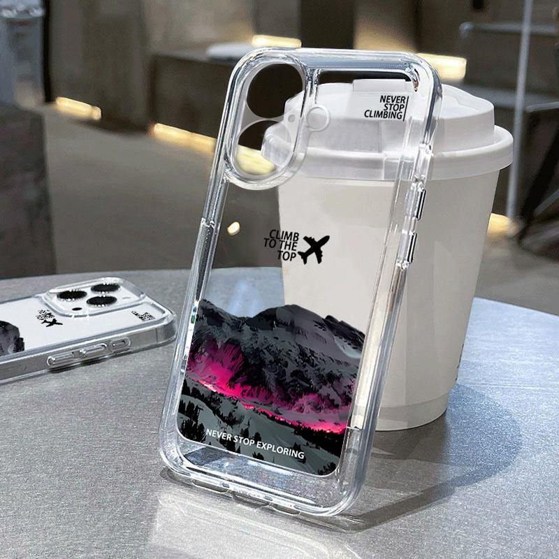 For iPhone 16 Pro 15 Pro Max 14 Plus 13 12 11 Phone Case Heart Pattern Clear Soft Silicone Slim Shockproof Transparent Lens Protection Bumper Cover