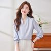 Women's Long Sleeve V-Neck Professional Blouse