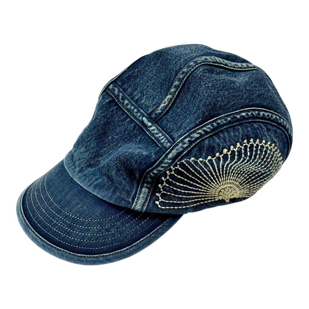Used KAPITAL 10ozIDGIDG denim camp CAP furoshiki embroidery