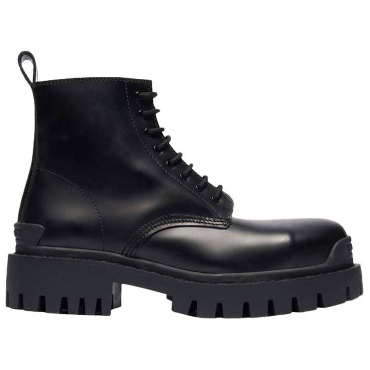 Balenciaga Small Cowhide Lacing Mid Boots 'Black' 589338WA9601000