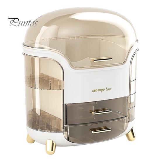 

Стабильный ящик для хранения вещей, пылезащитный ящик для хранения косметики, ювелирных изделий, лака для ногтей, косметический органайзер, органайзер для общежития белый