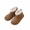 Girls boots Winter children's short boots Frosted leather boots Fashion velvet baby boots Two cotton boots