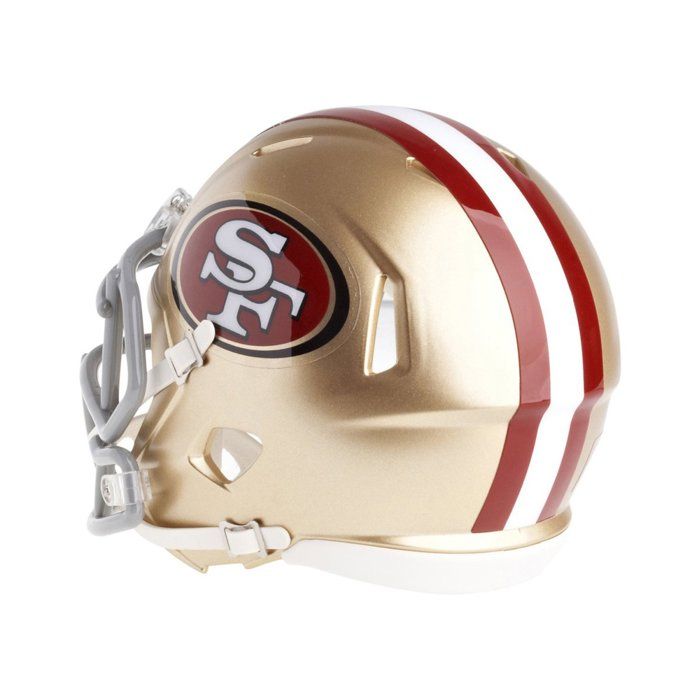 Mini casque NFL - RIDDELL - San Francisco 49ers - Réplica - Noir - Football américain