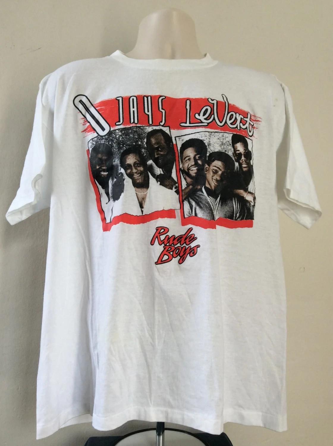 Vtg 1990 O Jays Levert Rude Boys Concert T-shirt L801 M