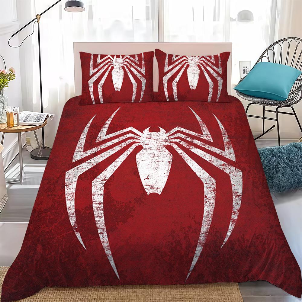 

Cool S-Spider-Man Duvet Cover Set Home Style Bedding Soft Laundry Cotton Bed 3 Piece Set Student Dormitory Gift 135x200cm