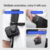 Carrying Case for Action Camera with Wrist Strap PU Leather Protective Travel Bag