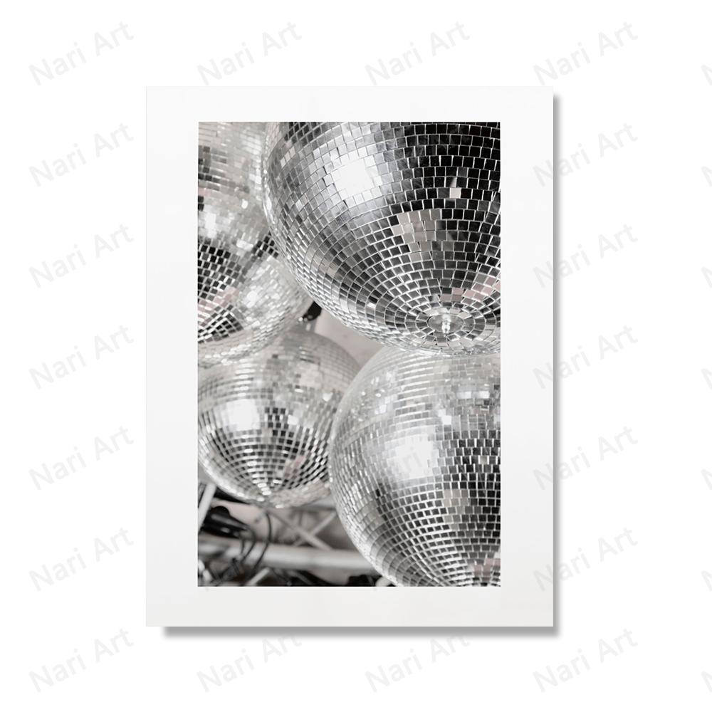 Home Music Disco Ball Wall Art Posters Breakfast Food Prints Kitchen Canvas Decor Leopard Animal Painting Room Home Decoration No Frame