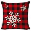 New Christmas Pillowcase Cushion Car Waist Protector Bedside Pillowcase Christmas Linen Pillowcase