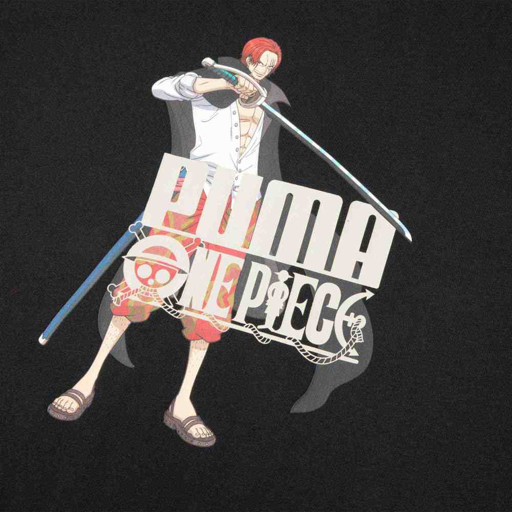 Puma X One Piece Graphic Short Sleeve T-Shirt Unisex Tops Black 624665-01