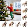 Party 2D Flat Christmas Hanging Pendant Ebony Horse Majesty Acrylic Horse Pendant Xmas Tree Hanging Ornament Navidad Decor