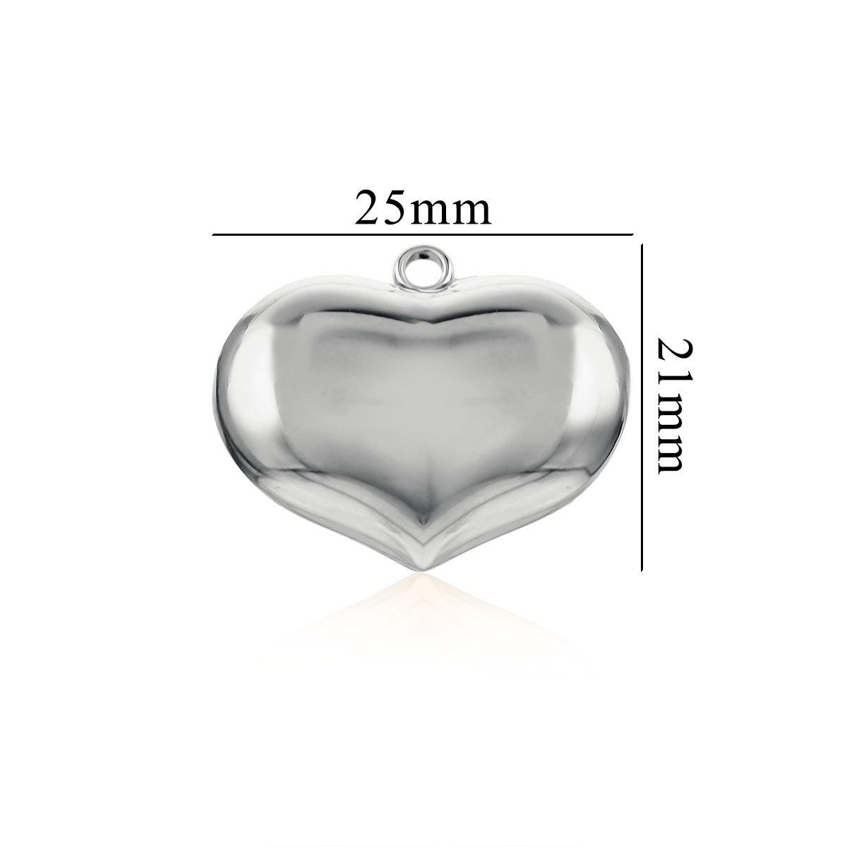 

Ожерелье с подвеской в виде сердца с высокой полировкой и гальваническим покрытием OPP Individual Packaging