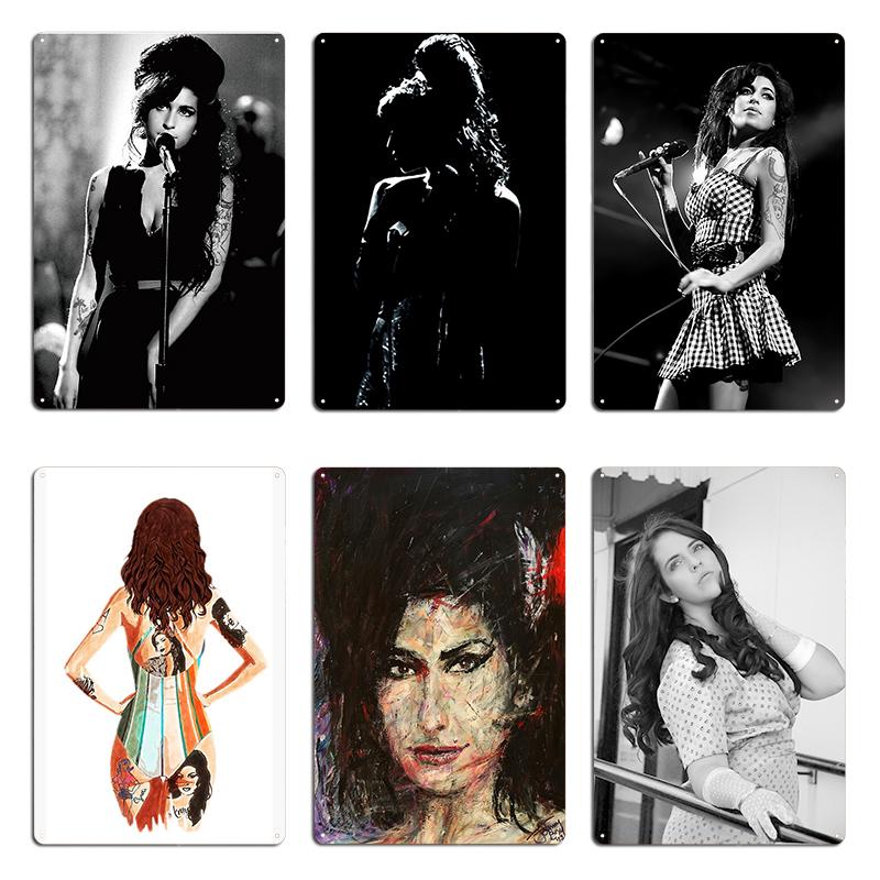 Rehab Amy Winehouse Musik Postkarte Poster Metallschild Kino Küche Wandplakette Kino Retro Blechschild Poster