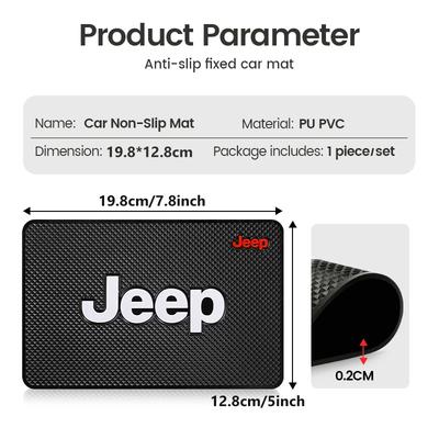 For Car Dashboard Sticky Non Slip Mat Phone Holder Anti-Slip Silicone Mat Grand Cherokee Wrangler JK Renegade Gladiator