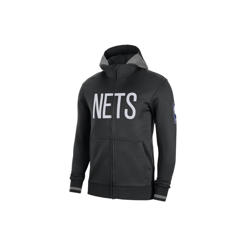 Nike Alphabet Print Zip-Up Hoodie Men Tops Black DN7790-010