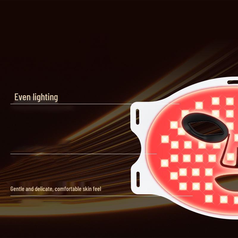 LED Red Light Therapy Face & Neck Mask Set - Photorejuvenation & Whitening Device